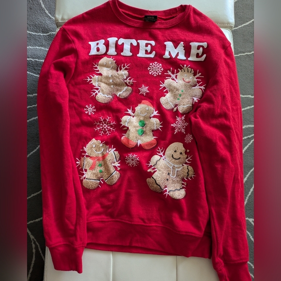 Holiday Gingerbread Man Pullover/Sweater Sweatshirt - Picture 8 of 14